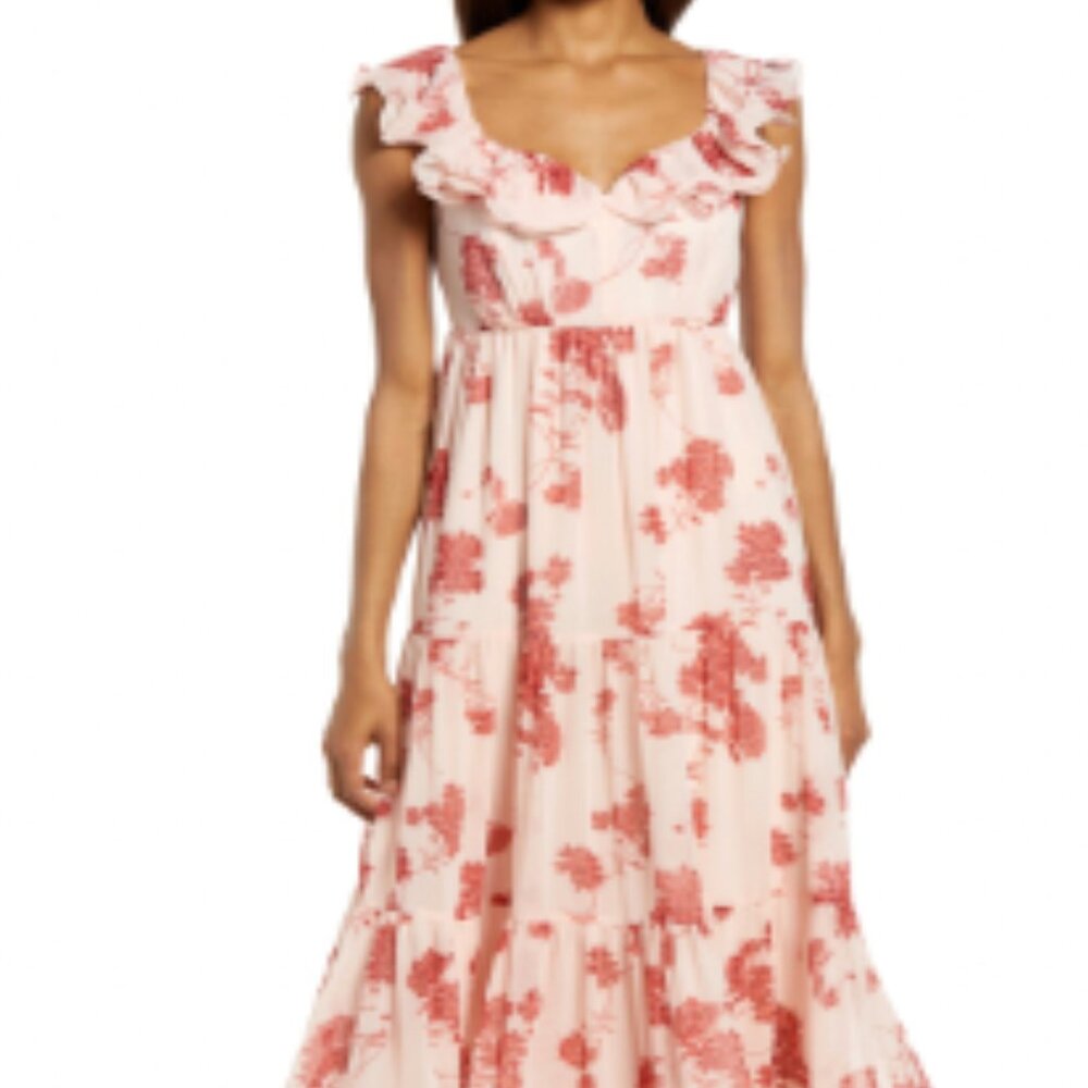 Chelsea28, PINK CREOLE AMELIA FLORAL,, MAUVE